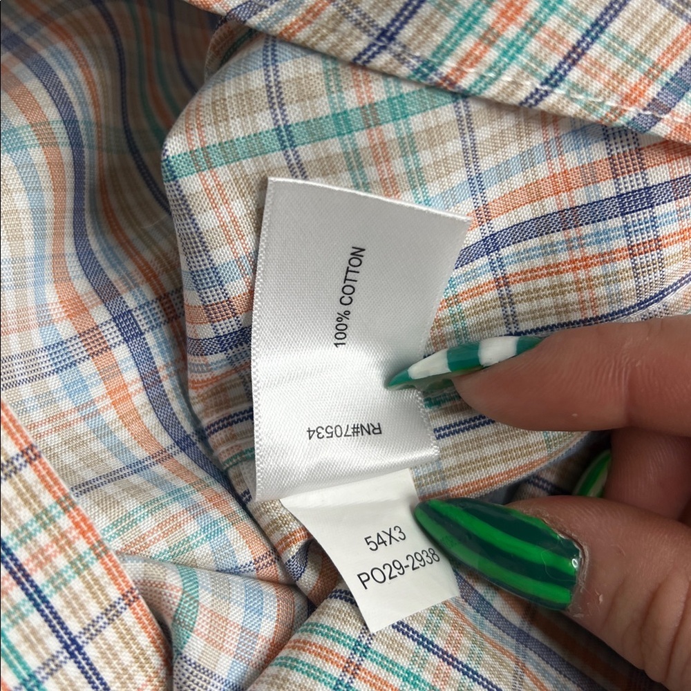 Orvis Plaid Button-Down Shirt | 100% Cotton | Men’s XL - Picture 8 of 13